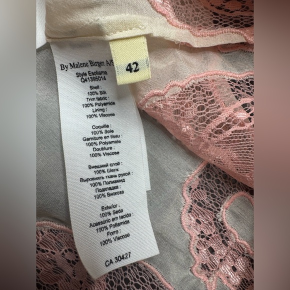 BY MALENE BIRGER Dress with 3/4 sleeves and Lace - Picture 5 of 9